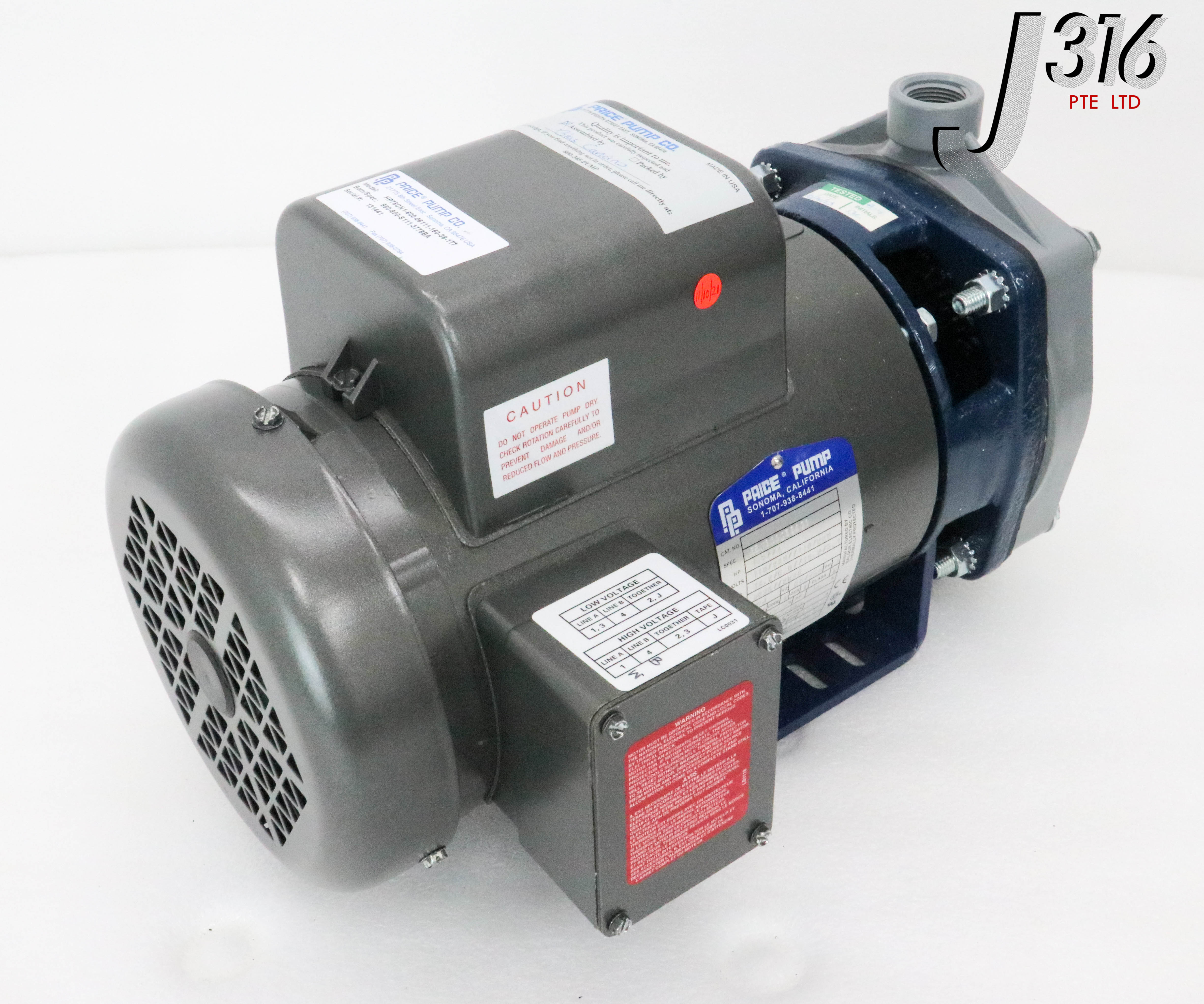 リクエスト 26485 PRICE PUMP CLOSE COUPLED HORIZ CNTFGL PUMP HP75CN1-600-06111